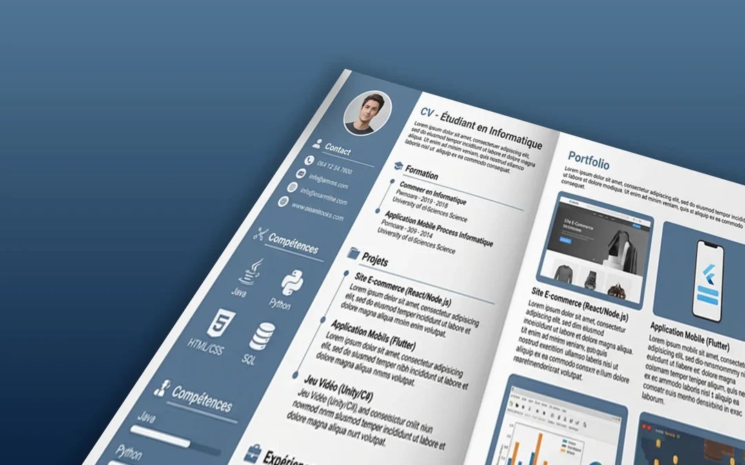 Comment construire un CV et un portfolio pour un étudiant en informatique