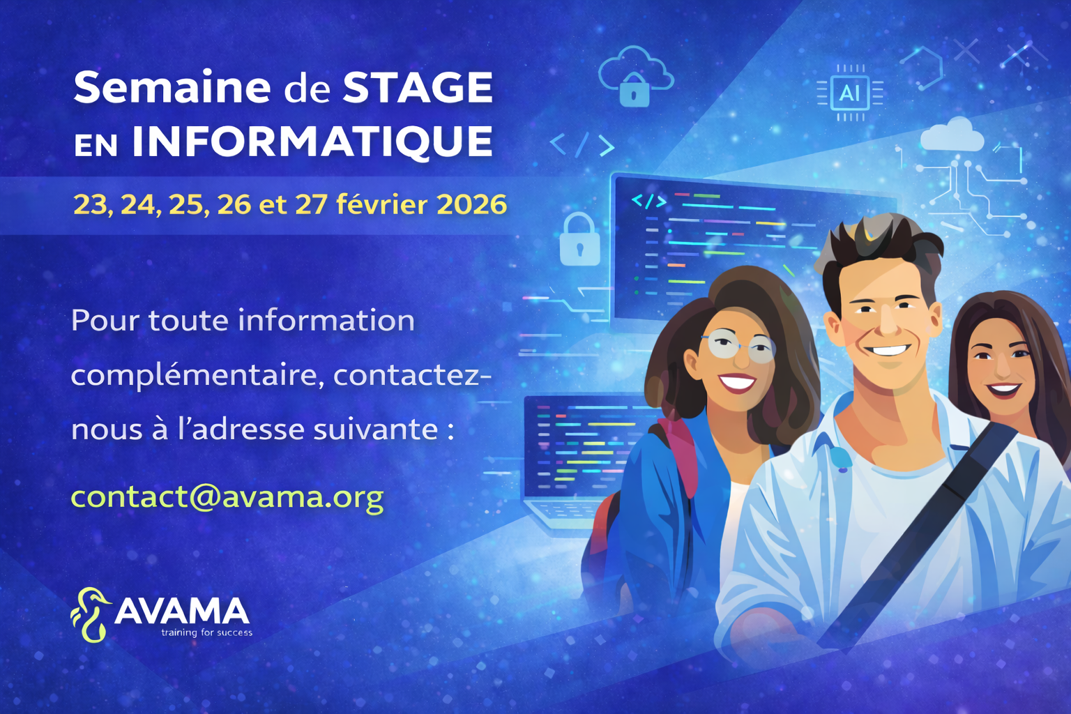 Avama stage informatique